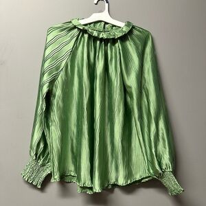 Glam High Neck Long Sleeve Top